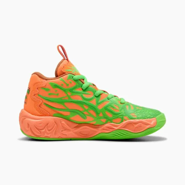 Puma Kids PUMA X LAMELO BALL X TMNT MB04 Leonardo and Michelangelo Little 039 Sneakers Fluro Green Pesorange Glowbright Aqua 8211 Kids Puma Kids PUMA X LAMELO BALL X TMNT MB04 Leonardo and Michelangelo Little 039 Sneakers Fluro Green Pesorange Glowbright Aqua 8211 Kids