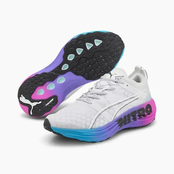 Puma Running ForeverRun NITRO SUNSET 039s Running Shoes Puma Whiteluminous Blueelectric Orchid 8211 Men Puma Running ForeverRun NITRO SUNSET 039s Running Shoes Puma Whiteluminous Blueelectric Orchid 8211 Men