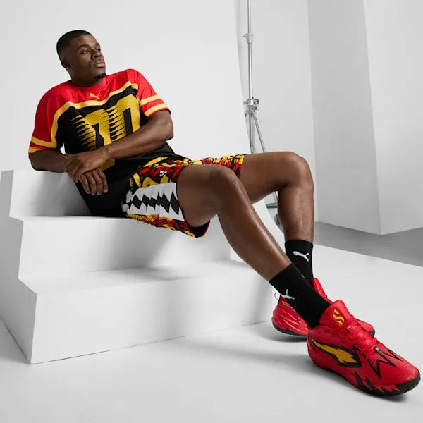 Puma Shorts Scoot All Jaws 039s Patterned Basketball Shorts Puma Blackaop 8211 Men Puma Shorts Scoot All Jaws 039s Patterned Basketball Shorts Puma Blackaop 8211 Men