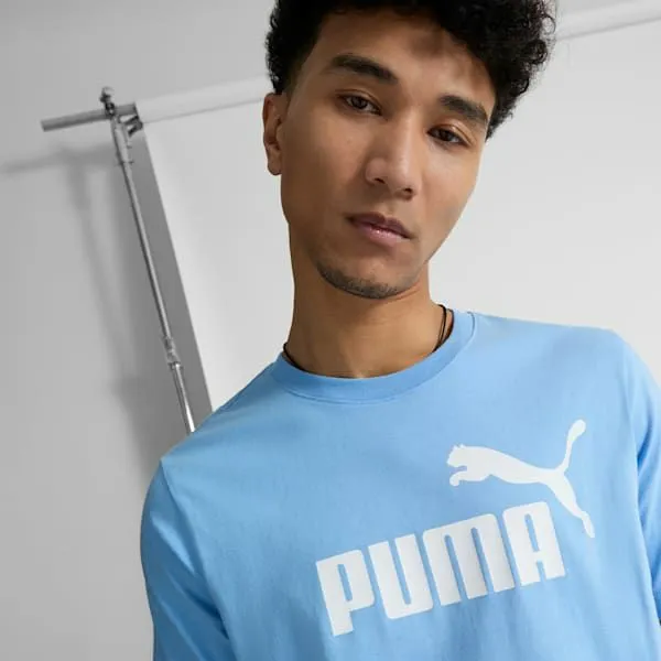 Puma TShirts and Tops ESS No 1 Logo 039s Tee Team Light Blue 8211 Men