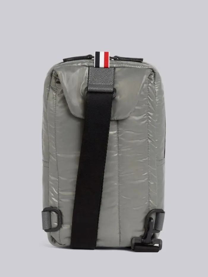 Ripstop Crossbody Backpack Medium Grey WomenMen Thom Browne Backpacks and Bumbags Ripstop Crossbody Backpack Medium Grey WomenMen Thom Browne Backpacks and Bumbags