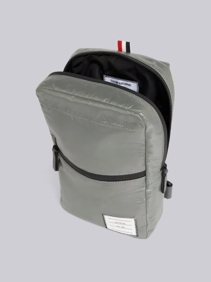 Ripstop Crossbody Backpack Medium Grey WomenMen Thom Browne Backpacks and Bumbags Ripstop Crossbody Backpack Medium Grey WomenMen Thom Browne Backpacks and Bumbags