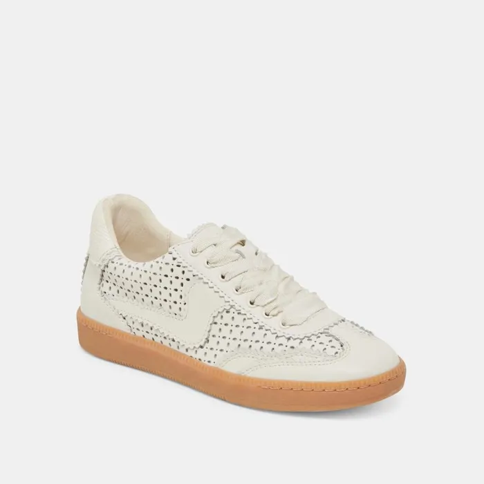 Sneakers Women Dolce Vita Notice Eyelet Perf Sneakers White Leather