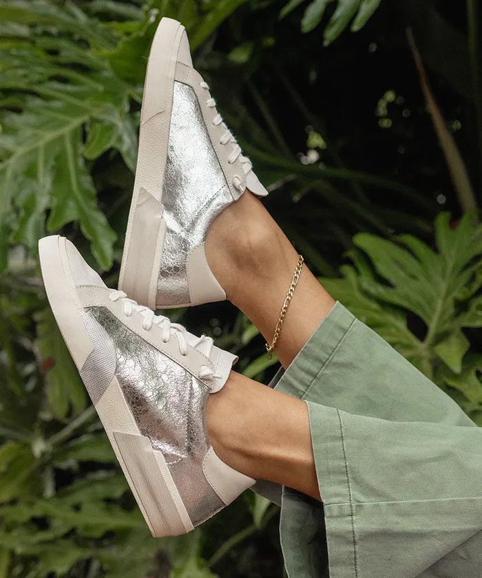 Sneakers Women Dolce Vita Zina Sneakers Chrome Distressed Leather