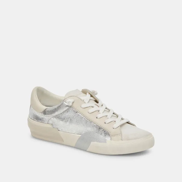 Sneakers Women Dolce Vita Zina Sneakers Chrome Distressed Leather