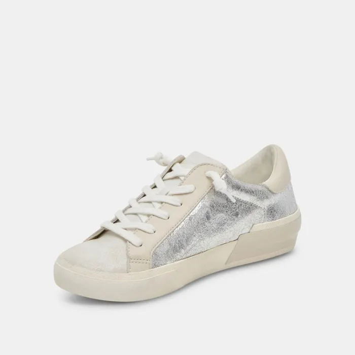 Sneakers Women Dolce Vita Zina Sneakers Chrome Distressed Leather