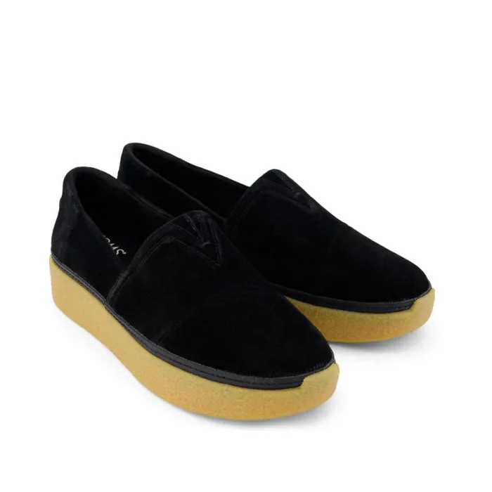 Toms Slip Ons Adelaide Espadrille Black Suede 8211 Women Toms Slip Ons Adelaide Espadrille Black Suede 8211 Women