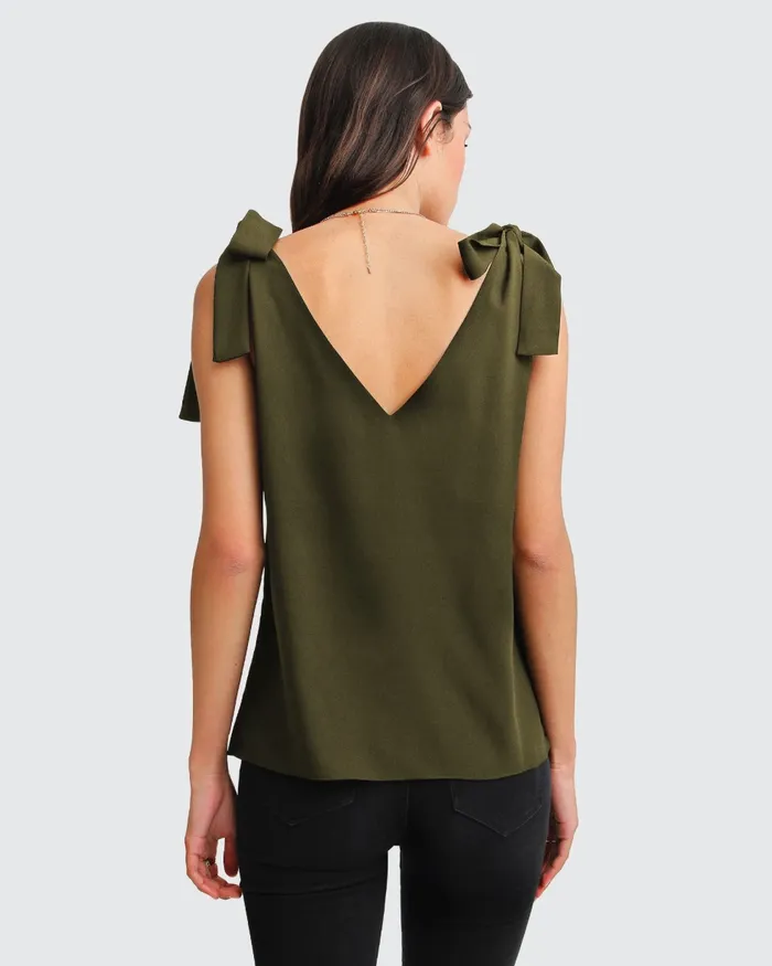 Tops Belle and Bloom Women Feel For You VNeck Top 8211 Military