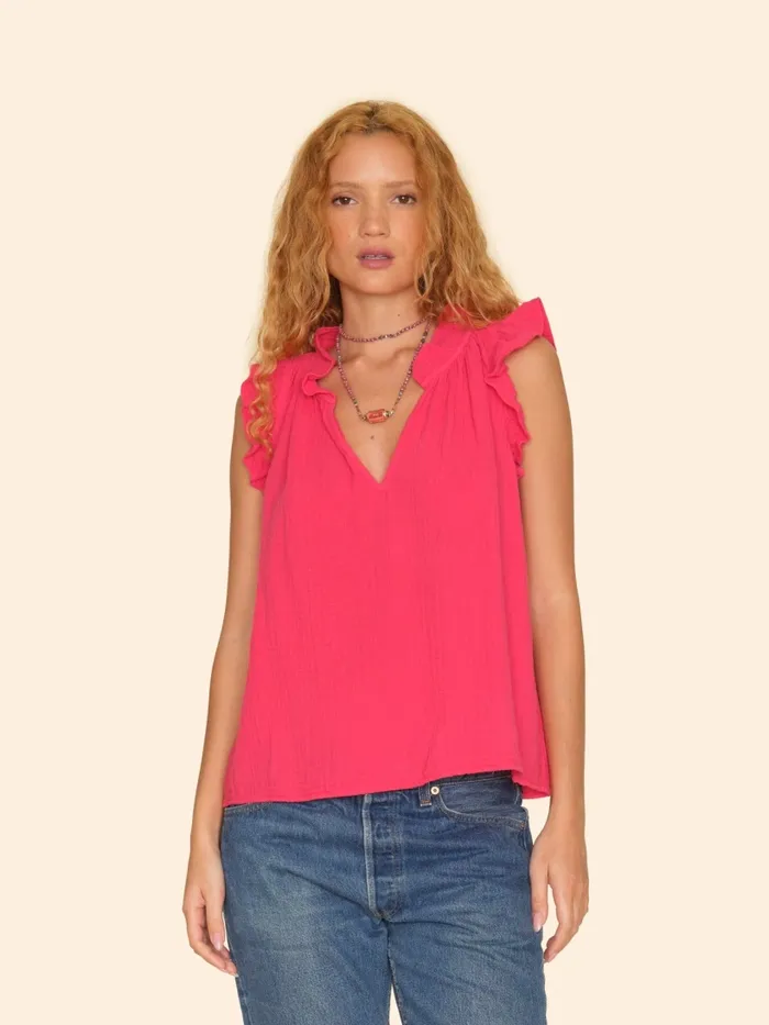 Tops XRENA Women Sweet Pea Bex Gauze Top Tops XRENA Women Sweet Pea Bex Gauze Top