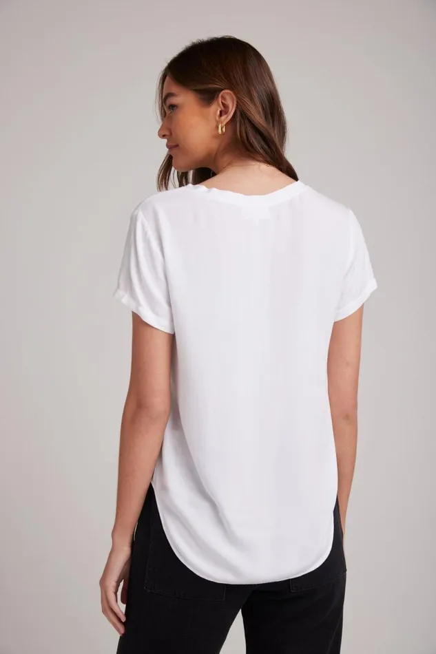 VNeck Tee 8211 White Women Bella Dahl Short Sleeve VNeck Tee 8211 White Women Bella Dahl Short Sleeve