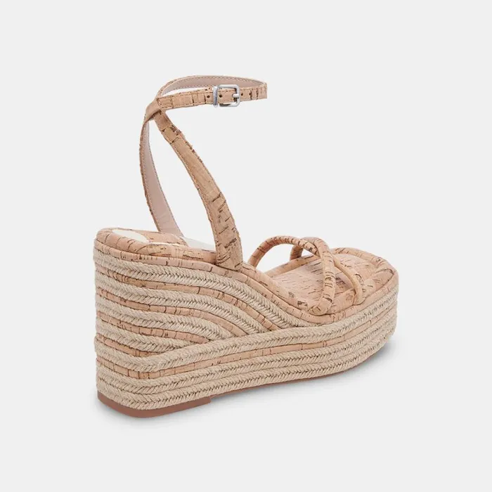 Wedges Women Dolce Vita Elvia Wedges Natural Cork