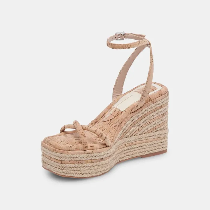 Wedges Women Dolce Vita Elvia Wedges Natural Cork