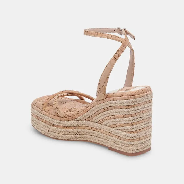 Wedges Women Dolce Vita Elvia Wedges Natural Cork