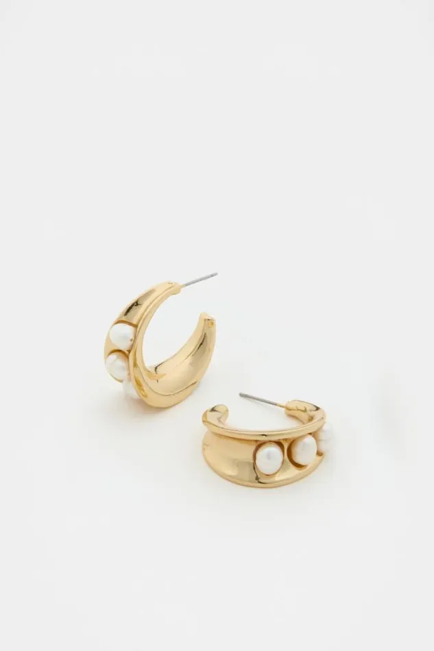 Women Jewellery Seed Heritage Sculpture Pearl Earring Pearl