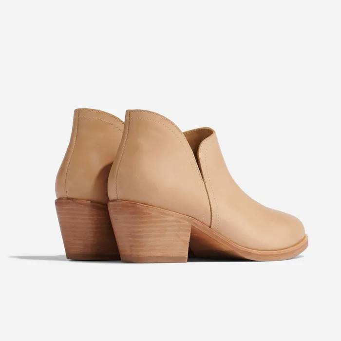 Women Mia Everyday Ankle Bootie Almond Nisolo Heels