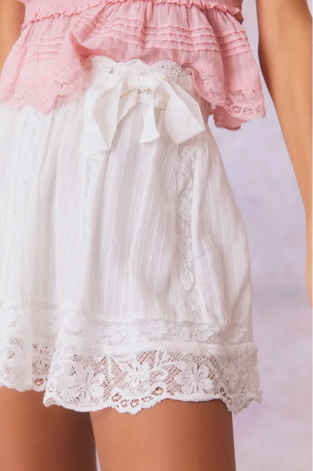 Women Skirts LoveShackFancy Matera Skirt True White