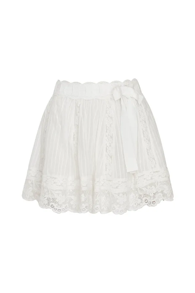 Women Skirts LoveShackFancy Matera Skirt True White