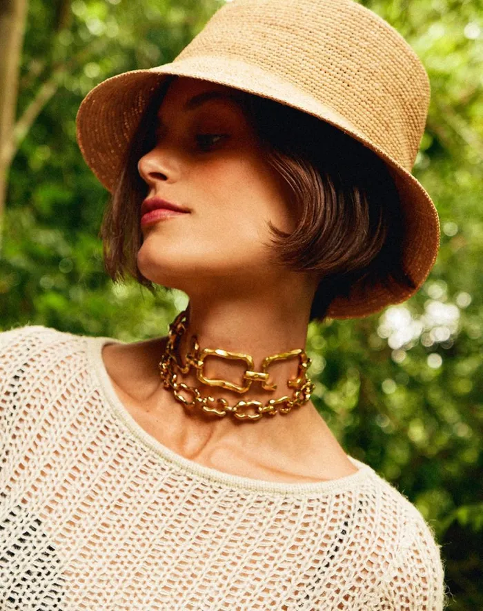 Women ViX Paula Hermanny Jewelry Adalia Necklace 8211 Gold
