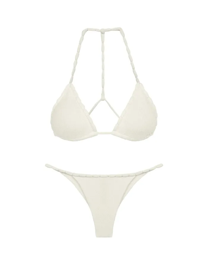 Women ViX Paula Hermanny Tops Firenze Fran T Back Tri Top 8211 White